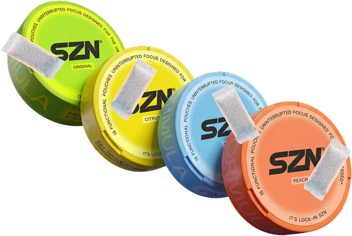 SZN Starter Pack: four cans in Original, Citrus, Mint and Peach